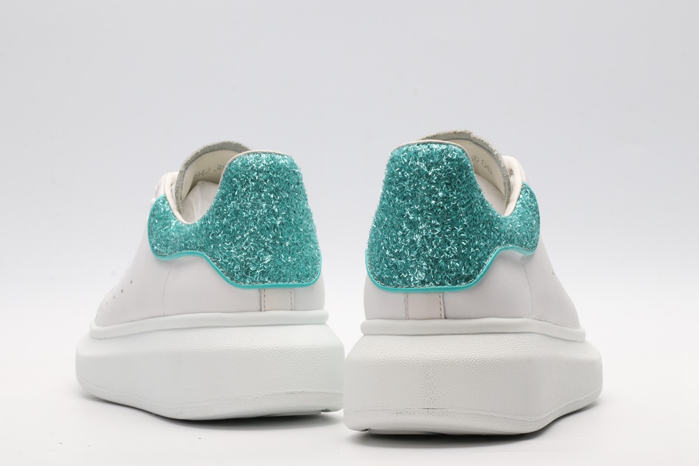 AMQ oversized sneakers with blue heel