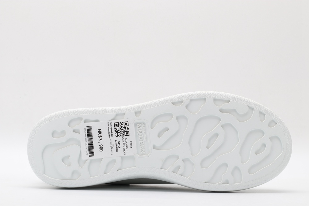 AMQ White oversized sole sneakers