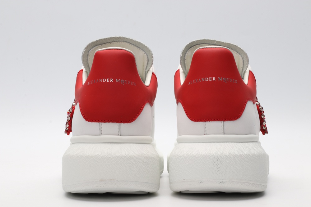 AMQ oversized sneakers with red heel