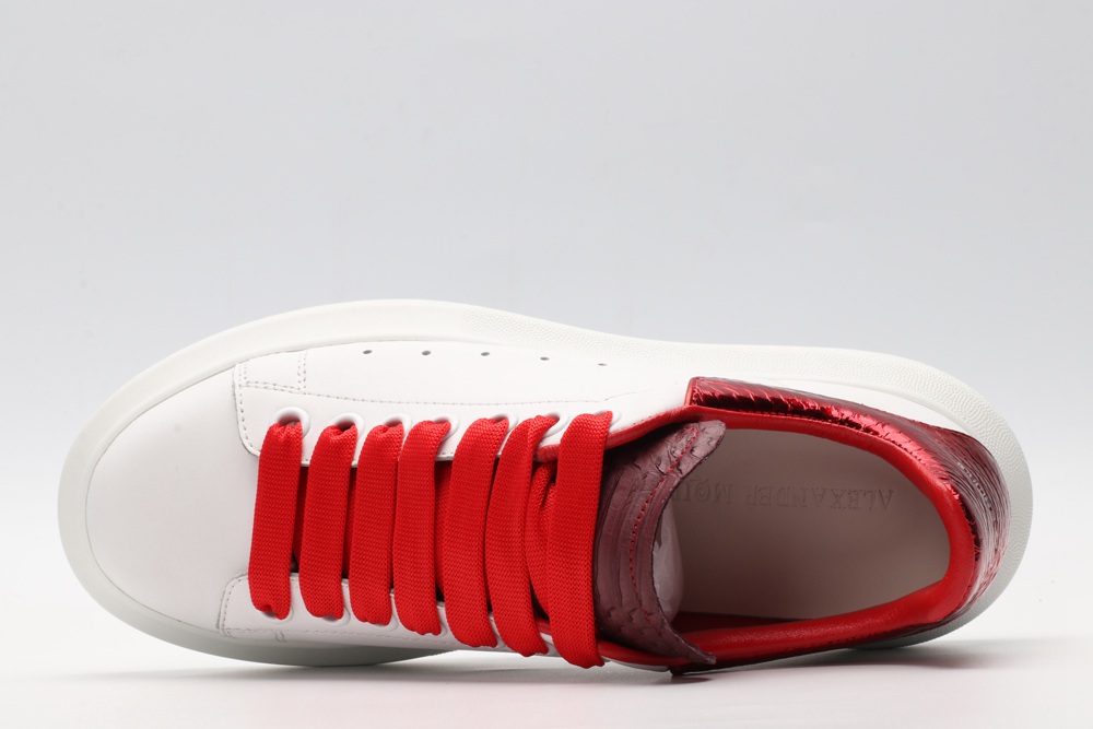 AMQ oversized sneakers with red heel