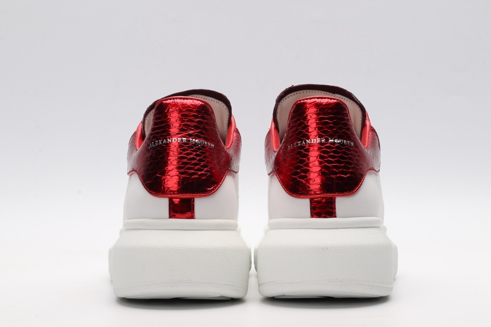 AMQ oversized sneakers with red heel