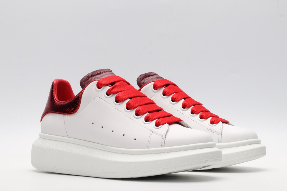AMQ oversized sneakers with red heel
