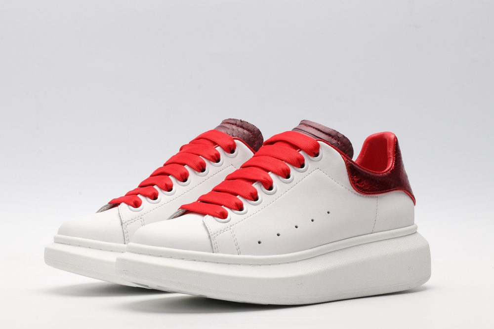 AMQ oversized sneakers with red heel