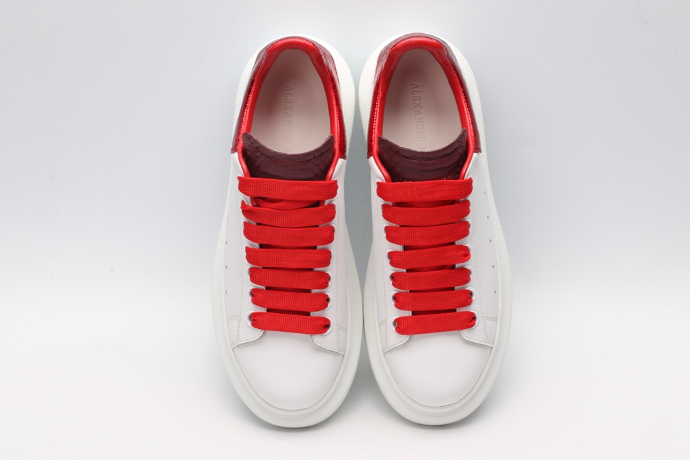 AMQ oversized sneakers with red heel
