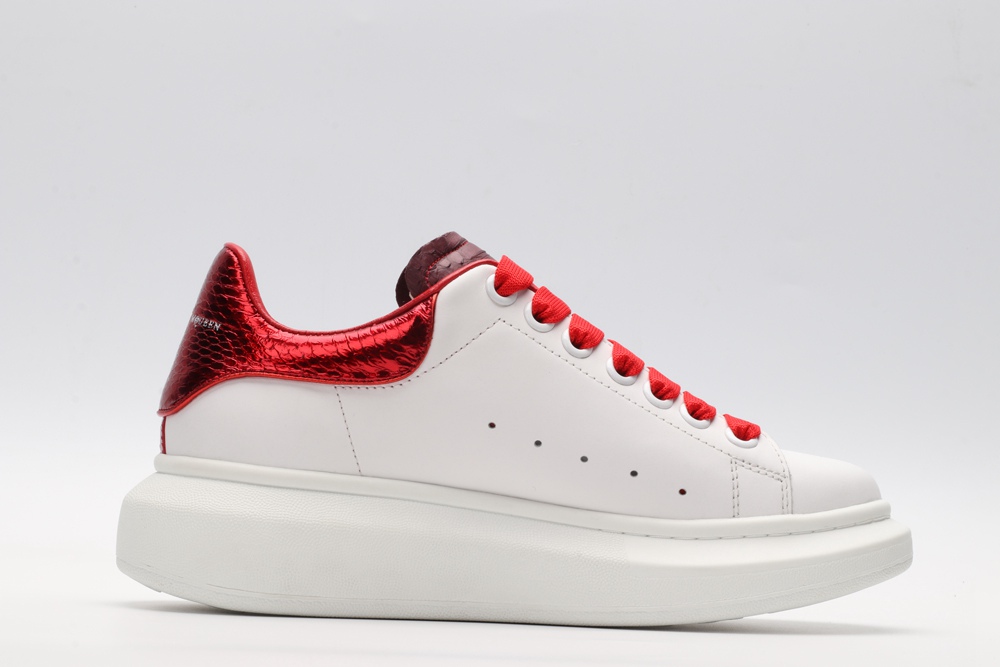 AMQ oversized sneakers with red heel