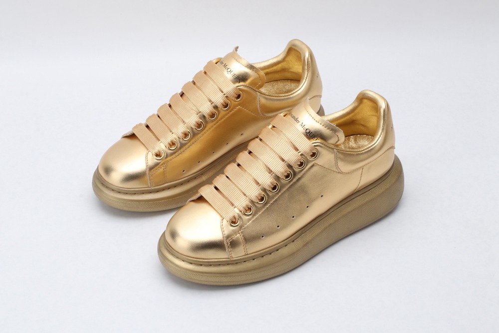 AMQ Gold oversized sneakers