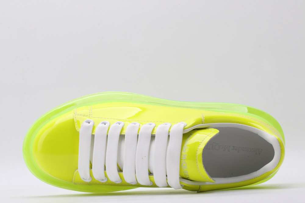 AMQ yellow oversized sneakers