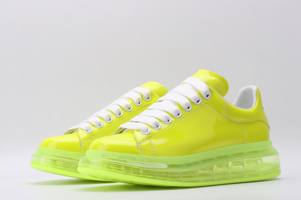 AMQ yellow oversized sneakers