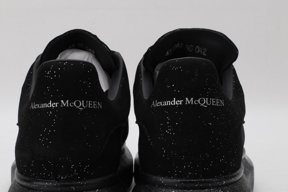 AMQ Black spray glitter sneaker