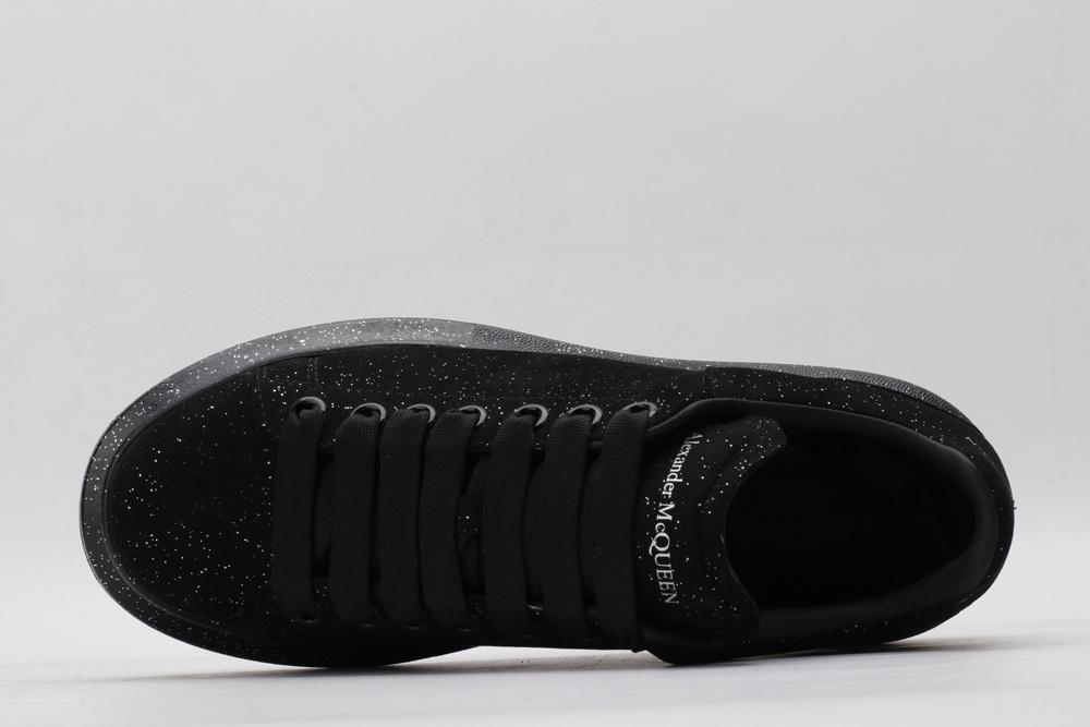 AMQ Black spray glitter sneaker