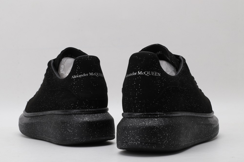AMQ Black spray glitter sneaker