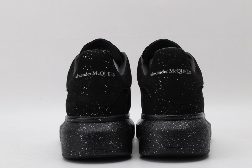 AMQ Black spray glitter sneaker