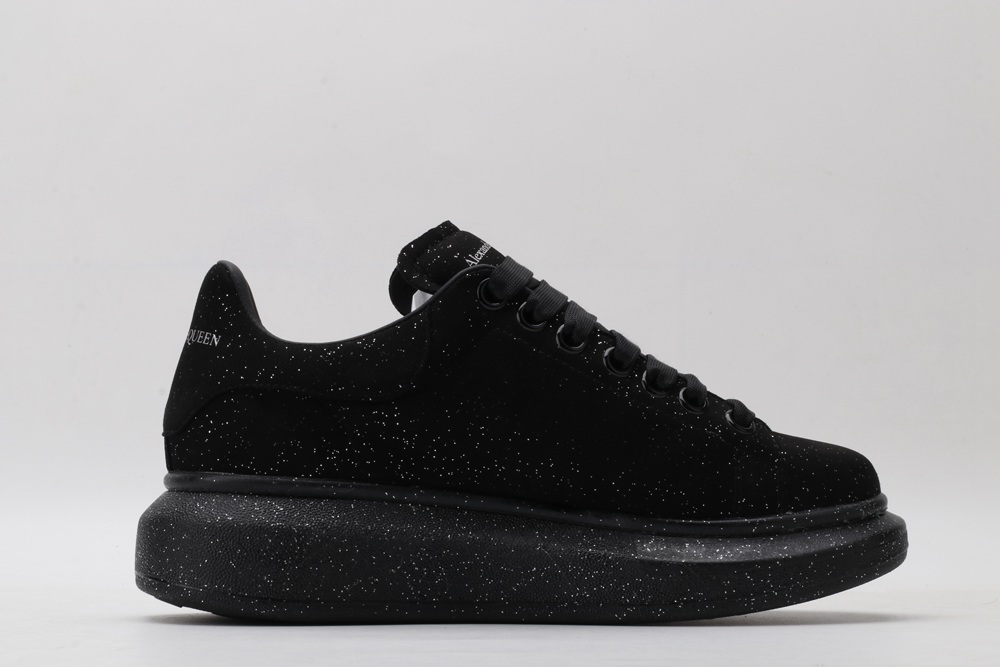 AMQ Black spray glitter sneaker