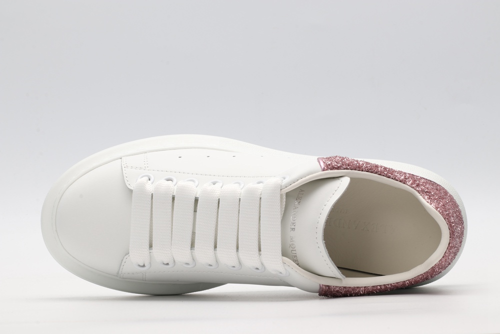 AMQ White & Rose Tiny Dancer Oversized Sneakers