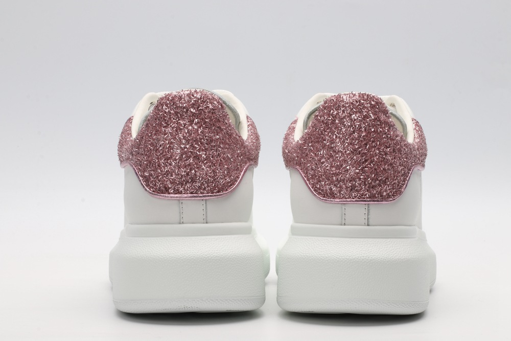 AMQ White & Rose Tiny Dancer Oversized Sneakers