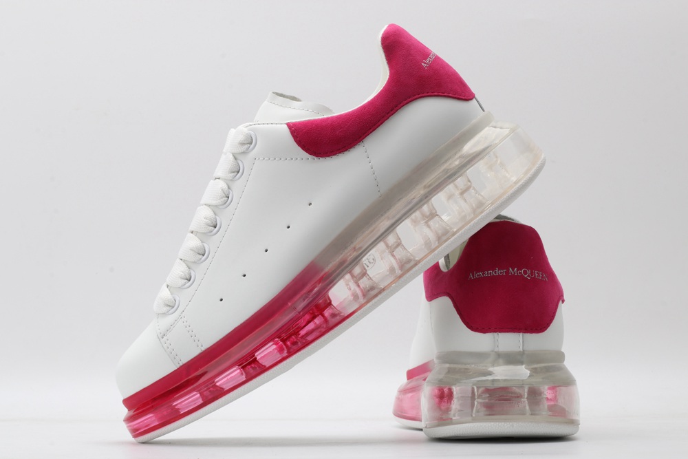 AMQ white & red oversized sneakers