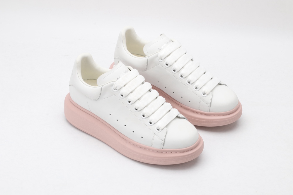 AMQ white&rose oversized sneakers