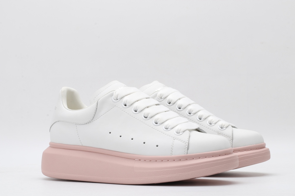 AMQ white&rose oversized sneakers