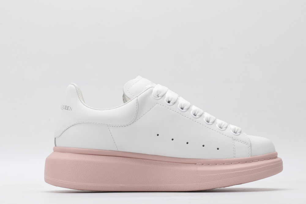 AMQ white&rose oversized sneakers