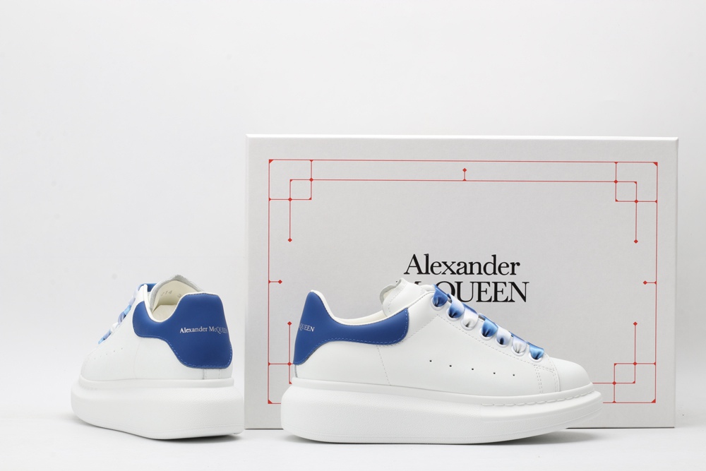 AMQ oversized sneakers with blue heel