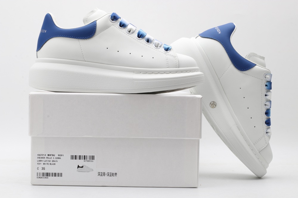 AMQ oversized sneakers with blue heel