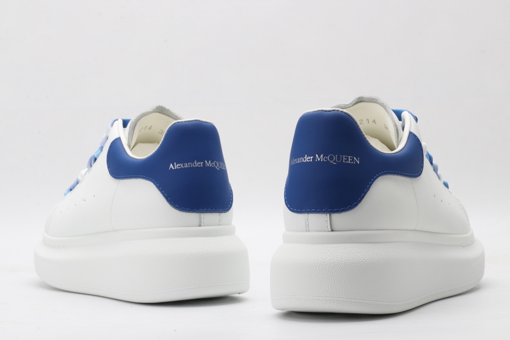 AMQ oversized sneakers with blue heel
