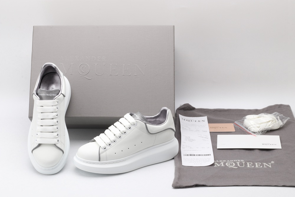 AMQ oversized white sneakers