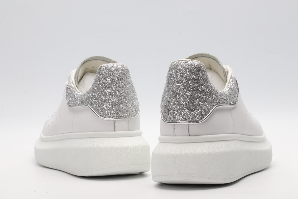 AMQ oversized sneakers with siL*Ver heel