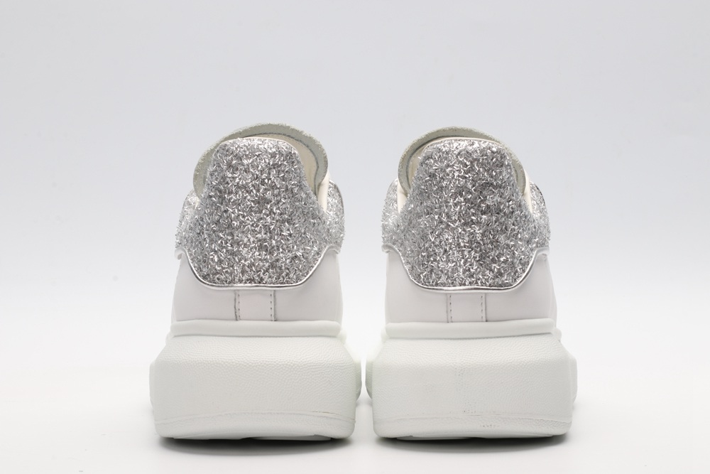 AMQ oversized sneakers with siL*Ver heel