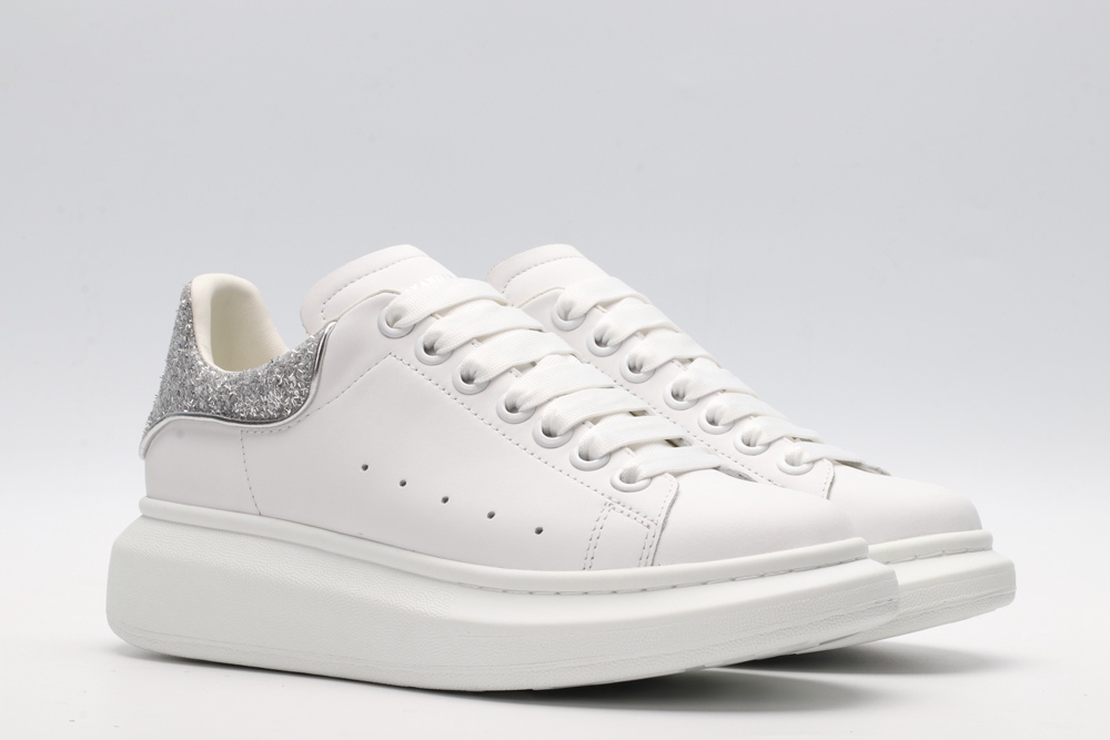 AMQ oversized sneakers with siL*Ver heel