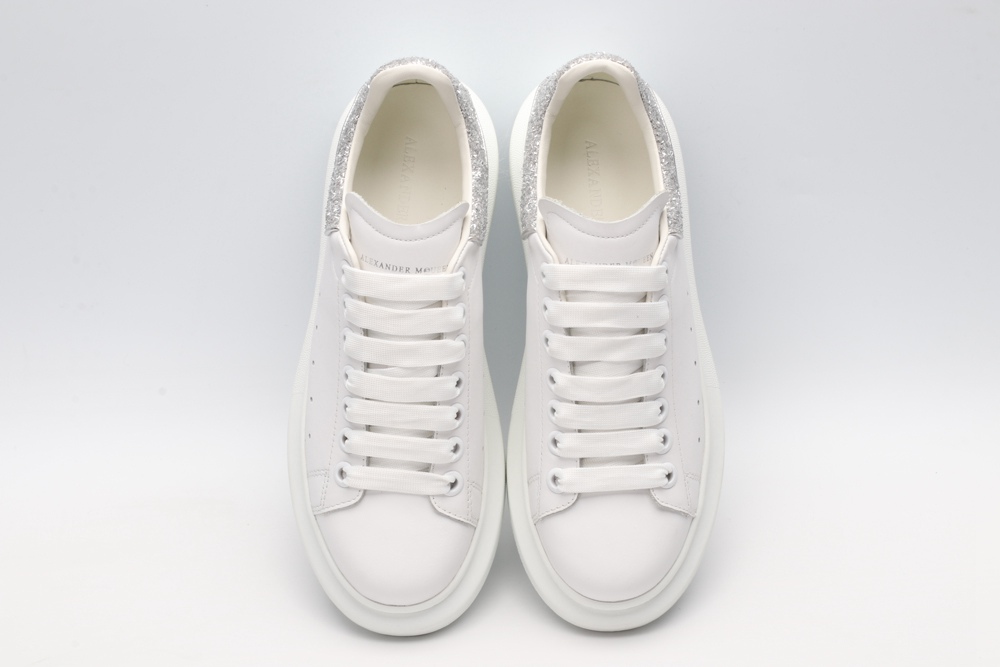 AMQ oversized sneakers with siL*Ver heel