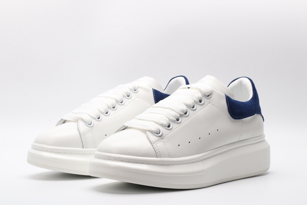 AMQ white&blue oversized sneakers