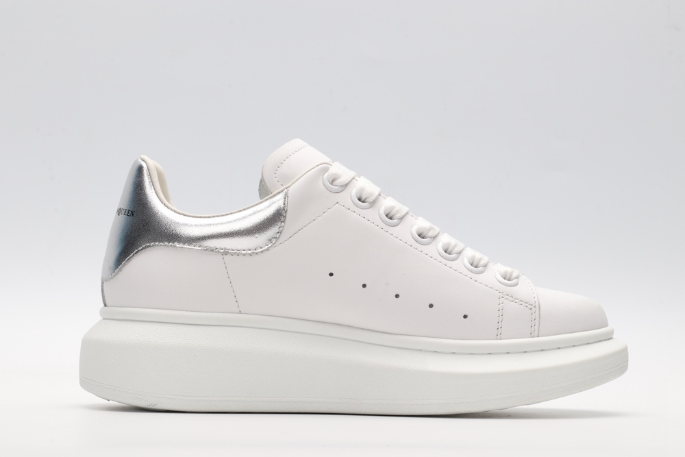 AMQ oversized sneakers with siL*Ver heel