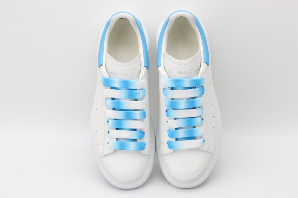 AMQ white&sky blue oversized sneakers