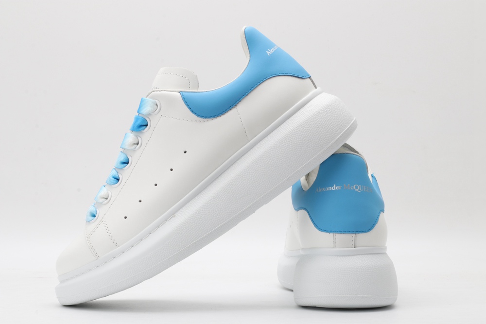 AMQ white&sky blue oversized sneakers