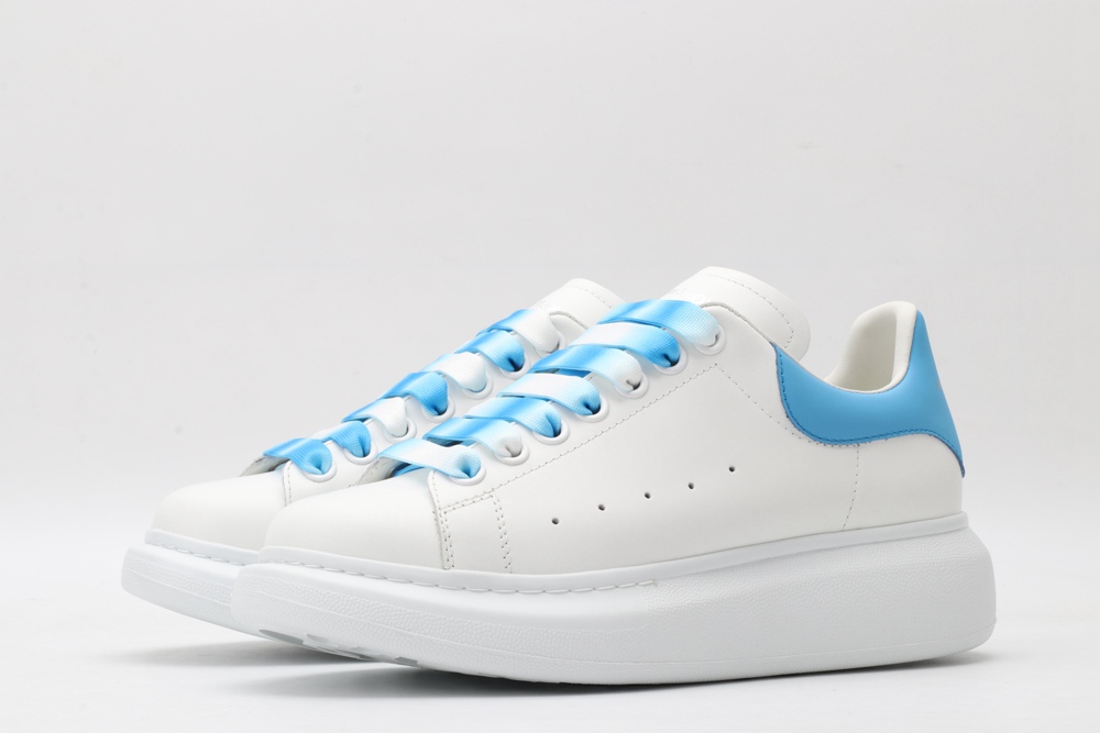AMQ white&sky blue oversized sneakers
