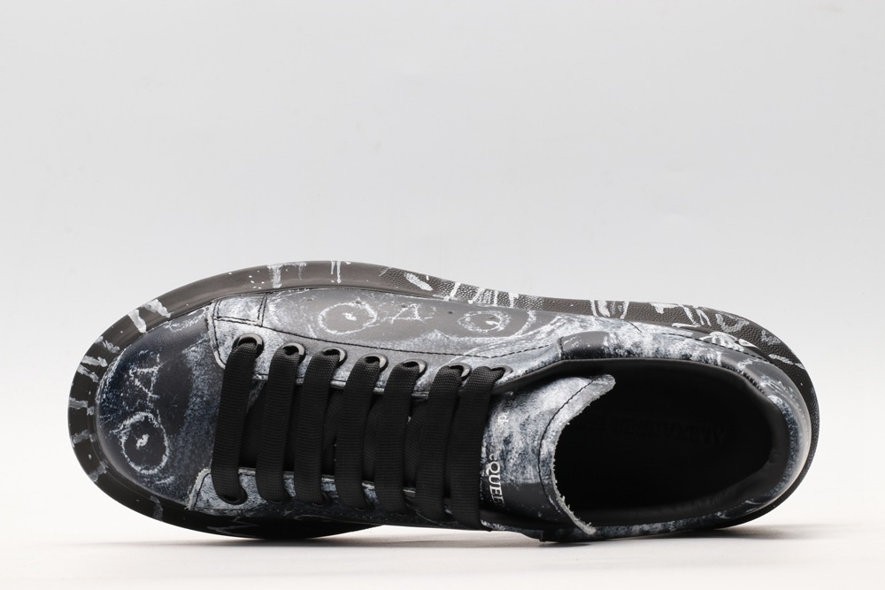 AMQ black oversized sneakers