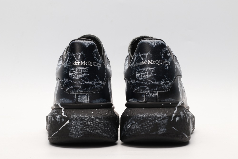 AMQ black oversized sneakers