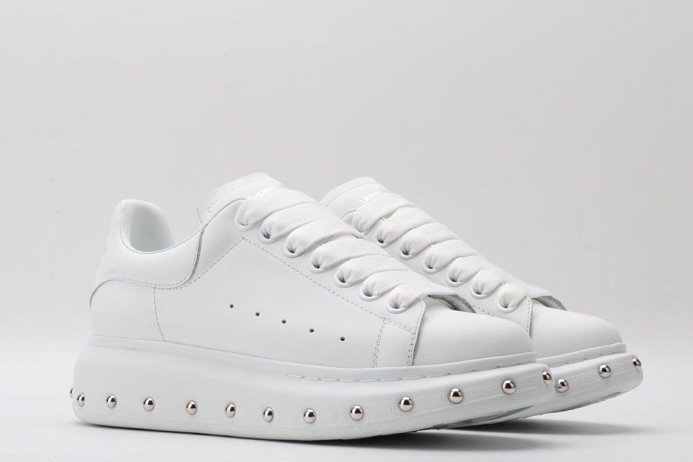 AMQ white oversized sneakers