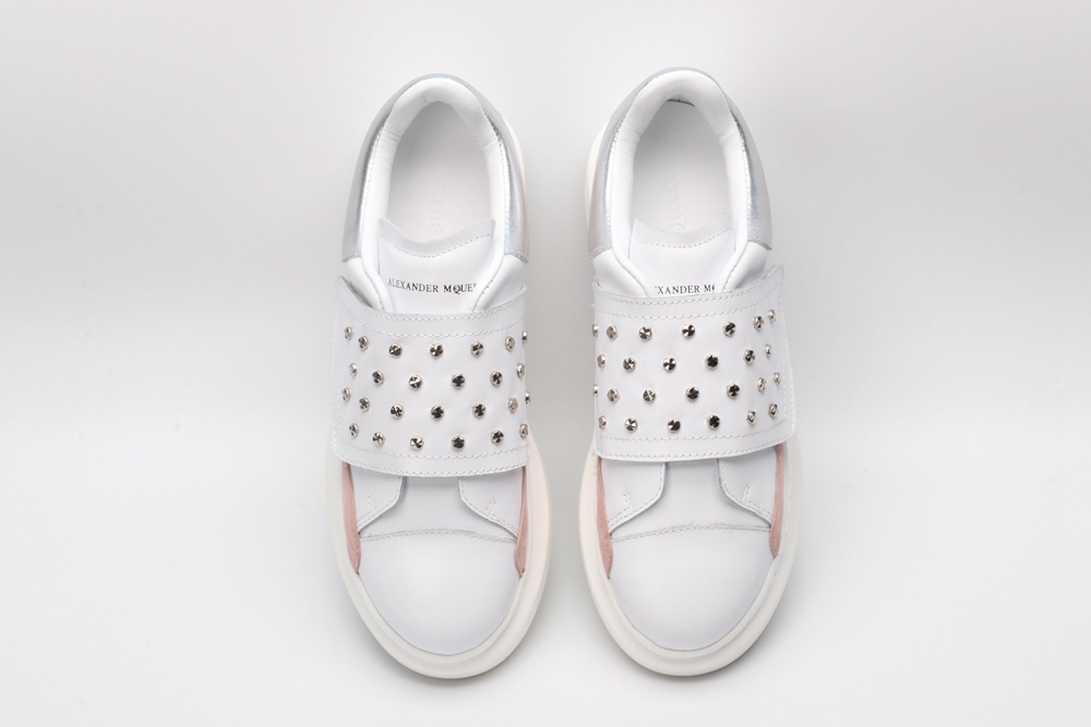 AMQ Leather Platform Sneakers