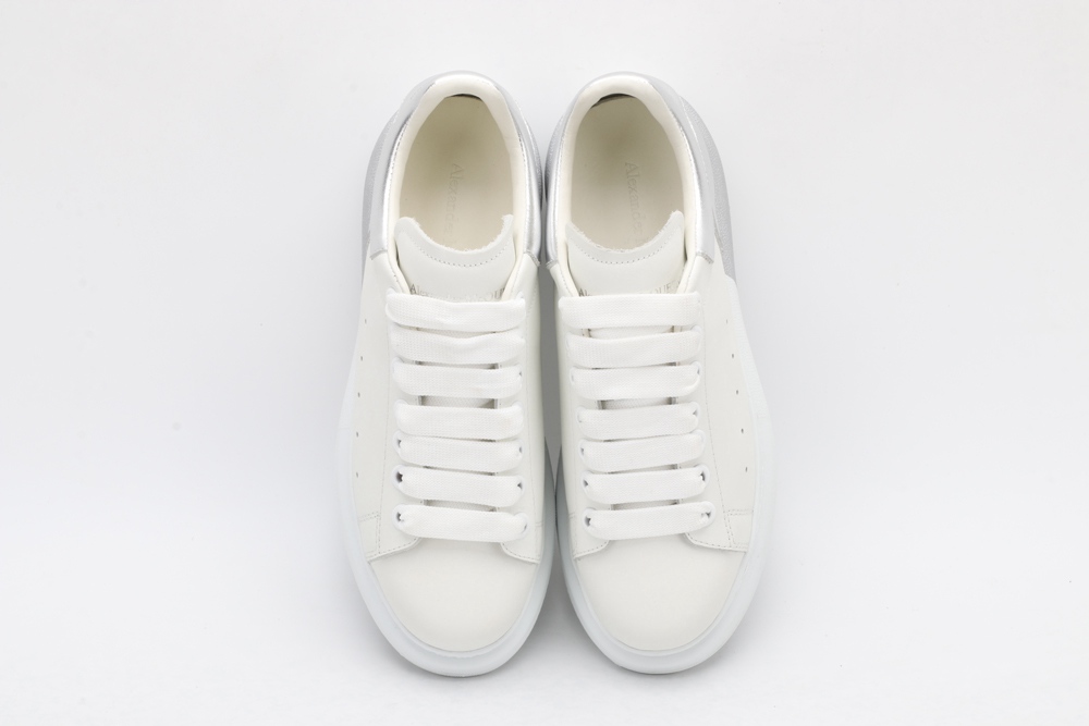 AMQ oversized sneakers with siL*Ver heel