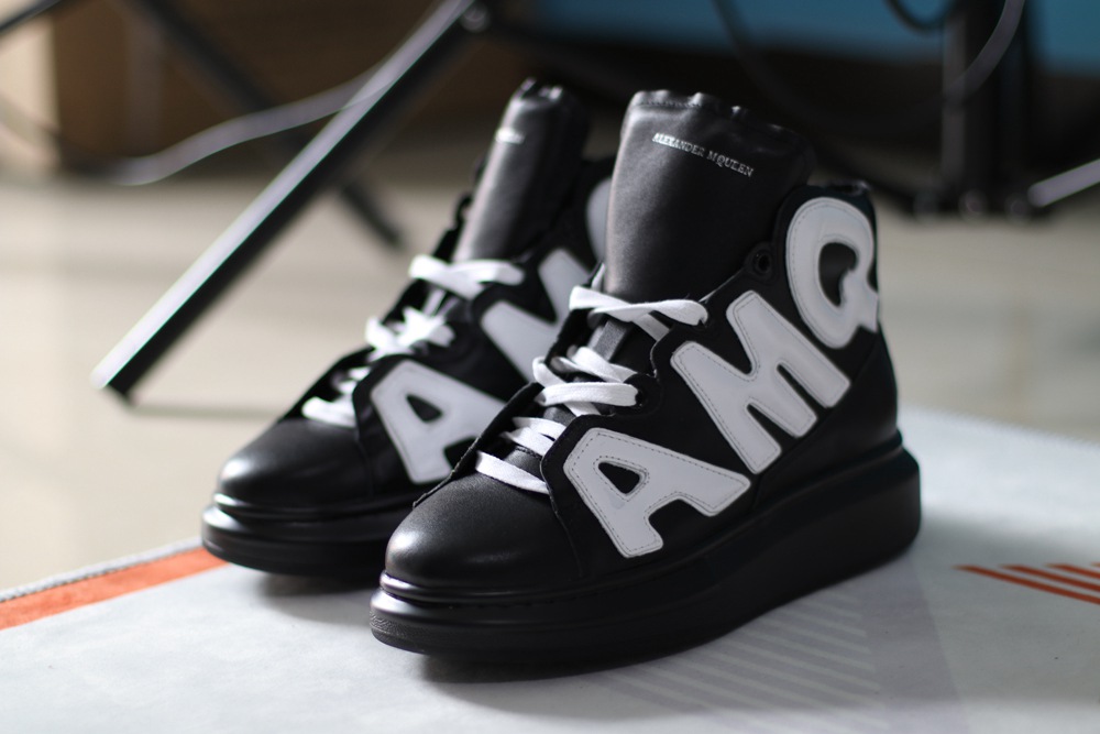 AMQ oversized sneakers black
