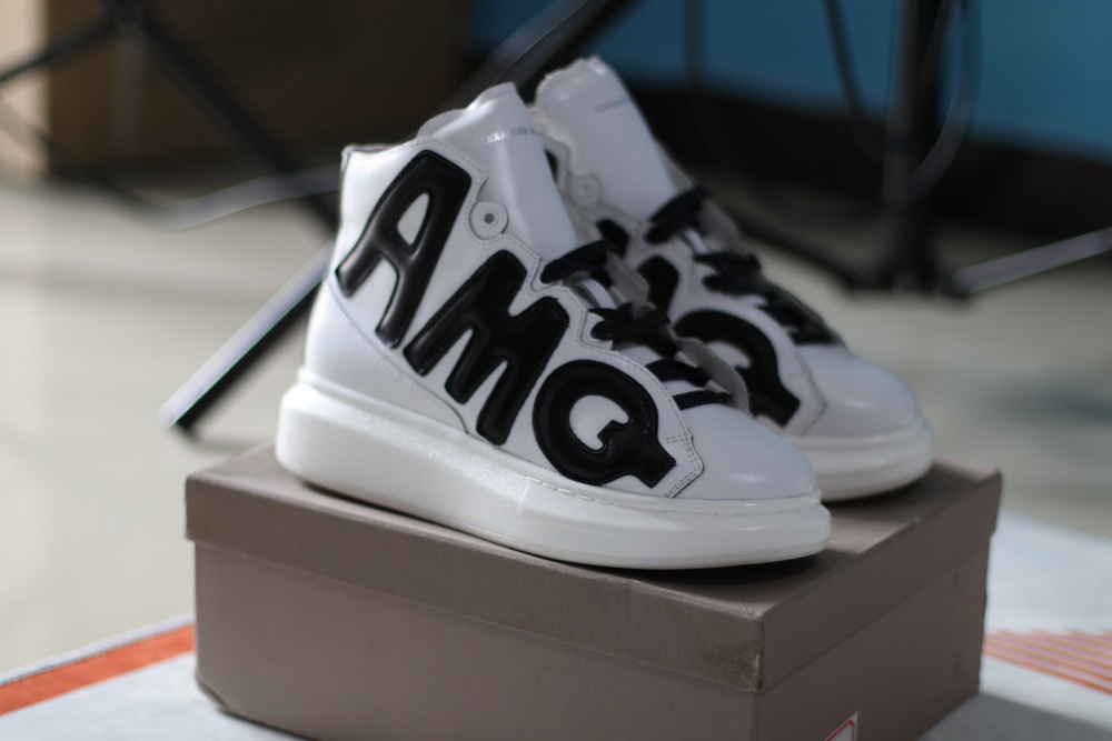 AMQ oversized sneakers white