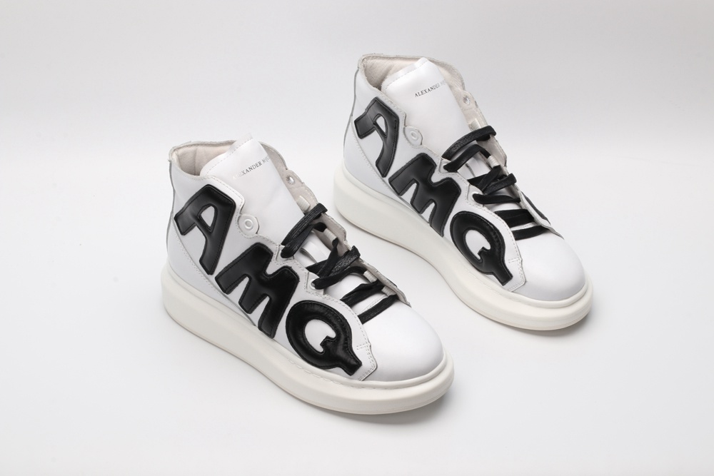 AMQ oversized sneakers white