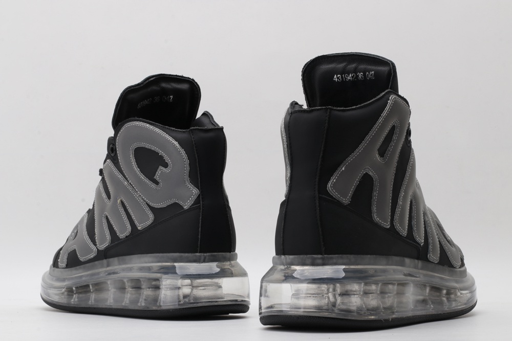 AMQ black oversized sneakers