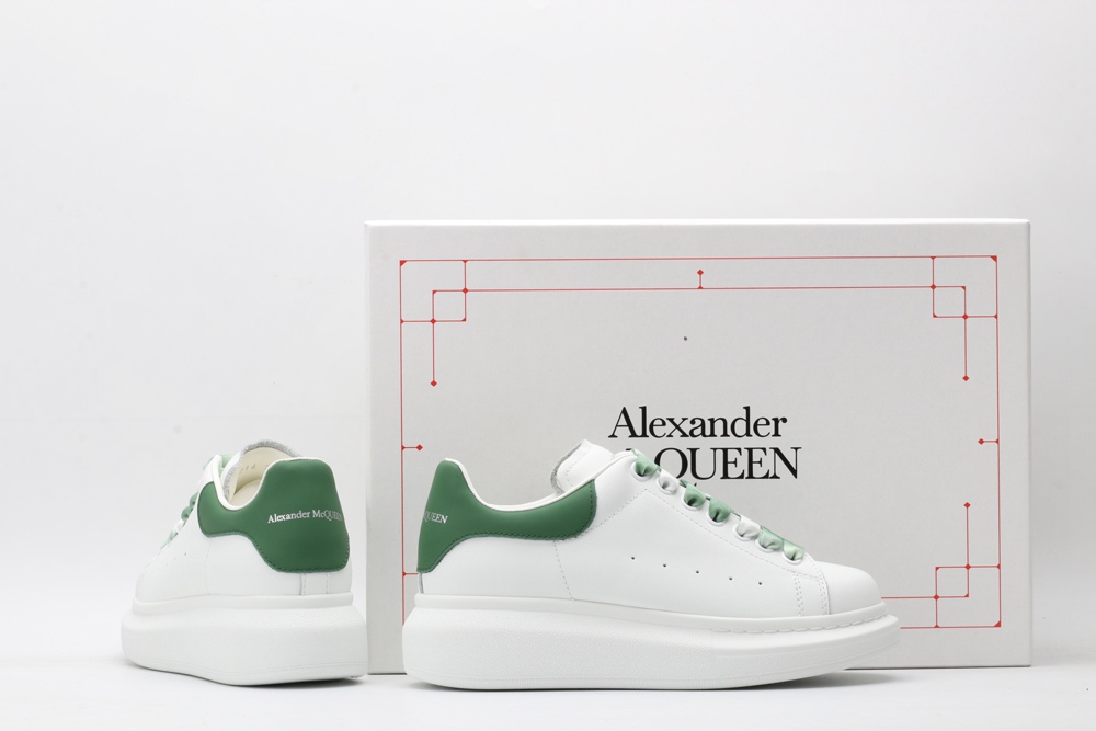 AMQ oversized sneakers with green heel