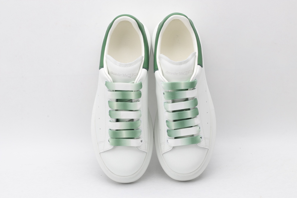 AMQ oversized sneakers with green heel