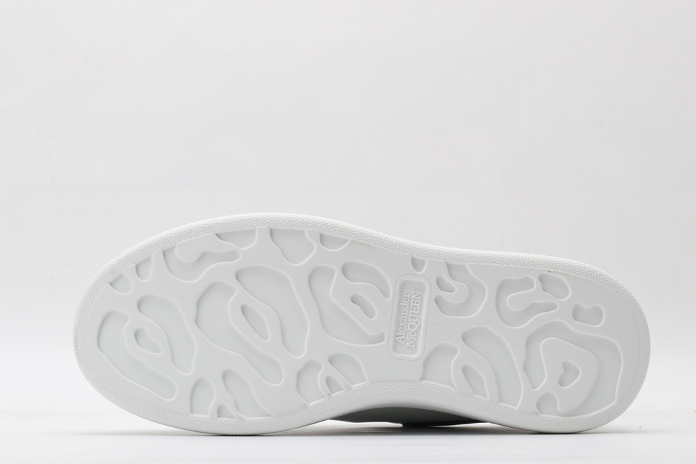 AMQ oversized sneakers with green heel