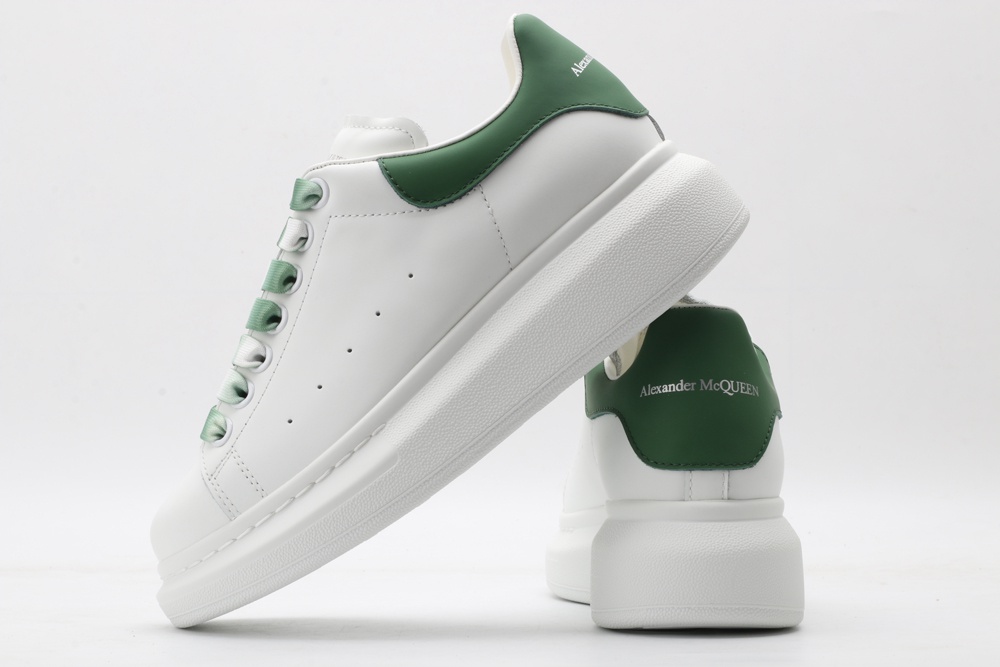 AMQ oversized sneakers with green heel