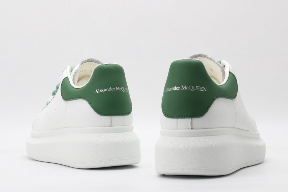 AMQ oversized sneakers with green heel